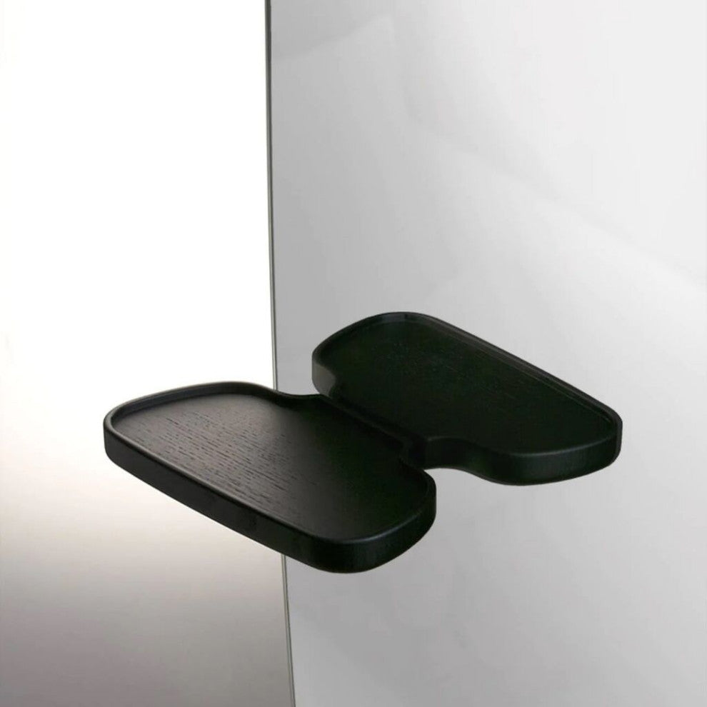 Nomon Espejo Pie Floor Mirror, Black Stained Ash