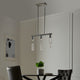 Harmony 3 Acrylic Dimmable LED Chandelier, Chorme, Without Smart Dimmer