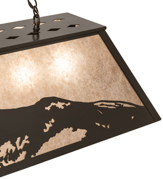 61 Long Mountain Range Oblong Pendant