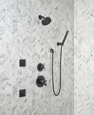 Delta Grail Single-Setting Adjustable Wall Mount Hand Shower, Matte Black