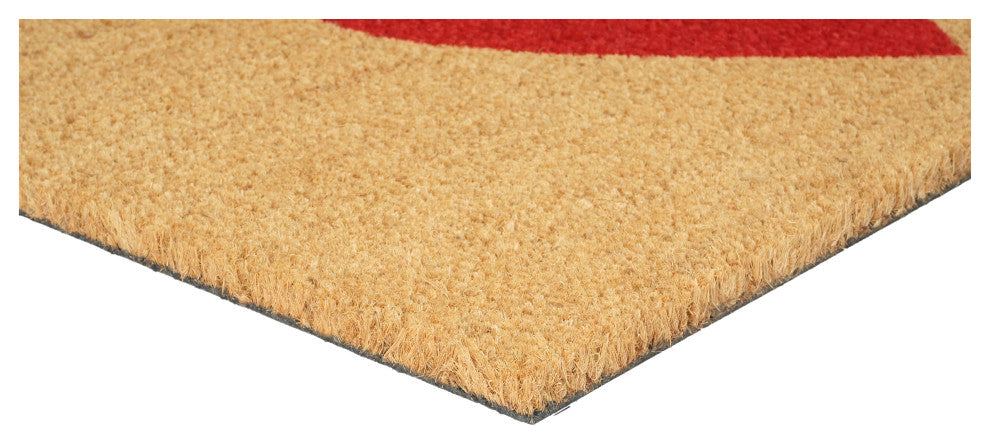 Calloway Mills Red Heart Doormat, 24' X 36"