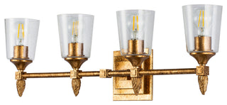 Felice 4 Light Bath Bar in Gold