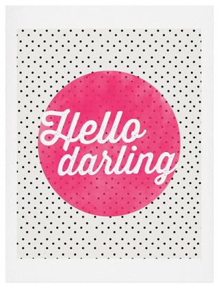Deny Designs Allyson Johnson Hello Darling Dots Art Print