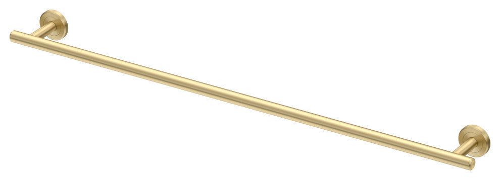Latitude II Towel Bar, Brushed Brass, 30", Single