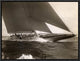 "J Class Sailboat, 1934" Framed Canvas Giclee by Edwin Levick, 17x13"
