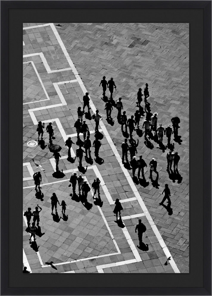 Plaza Shadows 1, Giclee Reproduction Artwork