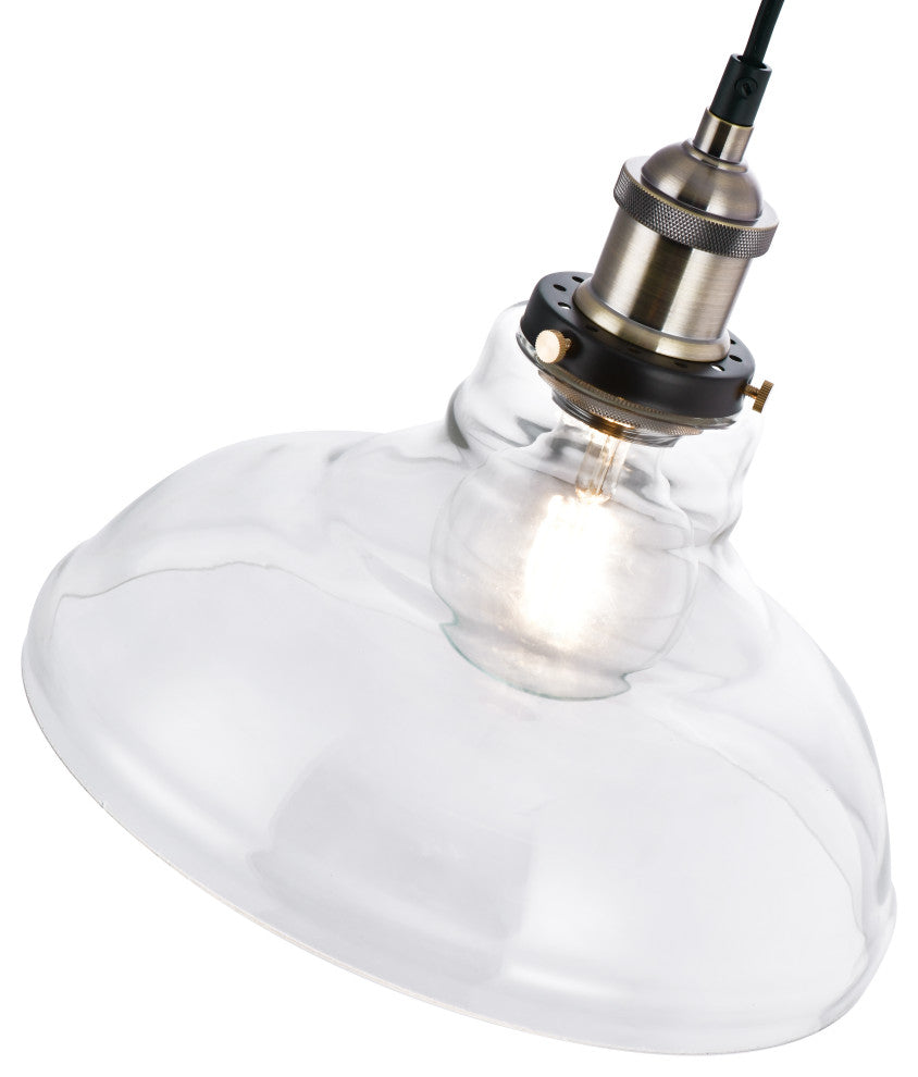 Lazzur Blavet 1 Light 11" Matte Black Pendant