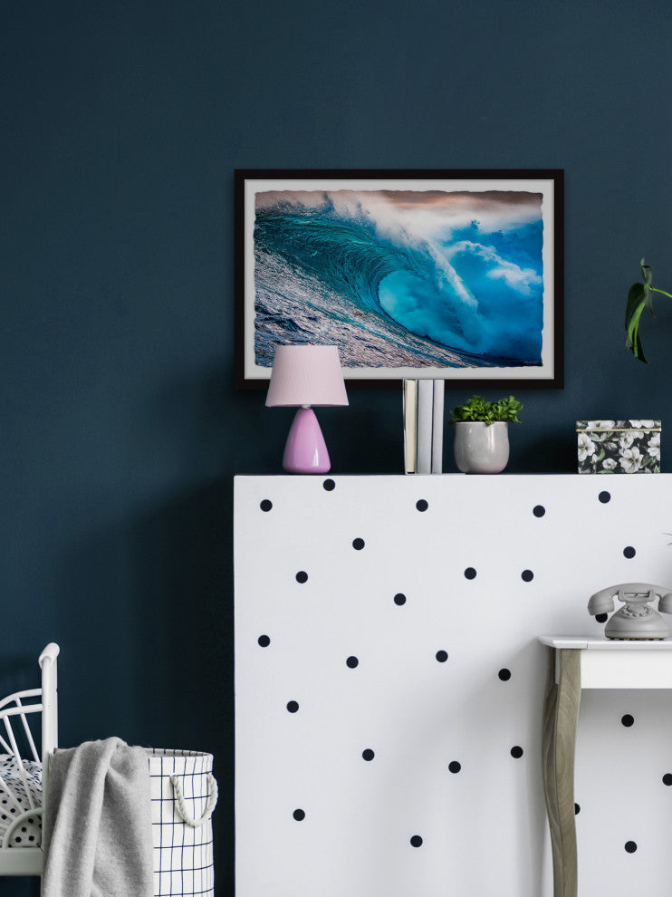 "The Perfect Wave" Framed Painting Print, 12x8