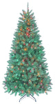 7-Foot Pre-Lit Pine Tree With Multi-Colored Lights
