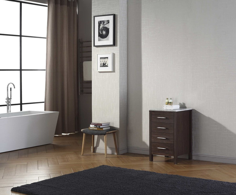 Dior 18" Side Cabinet, Espresso