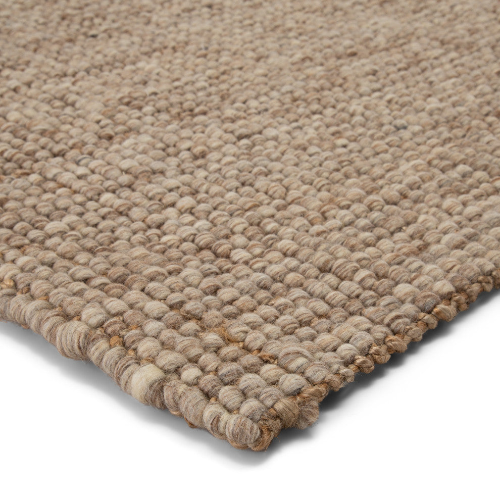 Jaipur Living Oceana Natural Solid Light Gray/Tan Area Rug (2'X3')