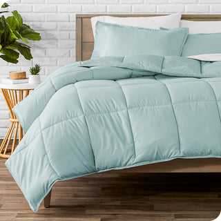 Bare Home Down Alternative Comforter Set, Light Blue, Twin/Twin Xl