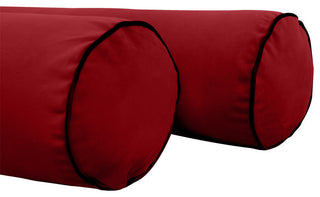 STYLE V5 TwinXL Velvet Contrast Indoor Daybed Mattress Pillow |COVER ONLY| AD369