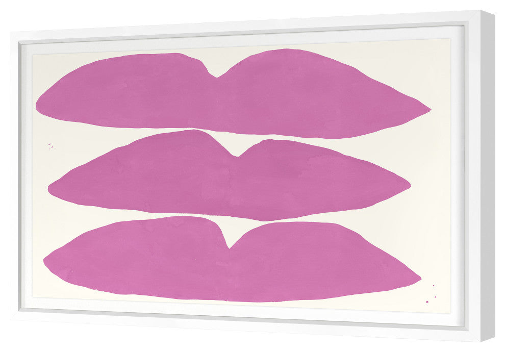 Three Fine Art Print, White, 24"x36"