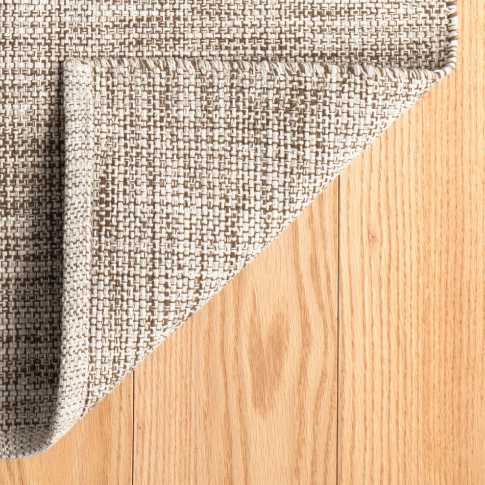 Dash & Albert Marled Brown Handwoven Cotton Rug, Brown, 3' x 5'