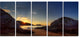 Hills in Beautiful Mountain Beach, Landscape Canvas Print, 60"x28", 5 Panels