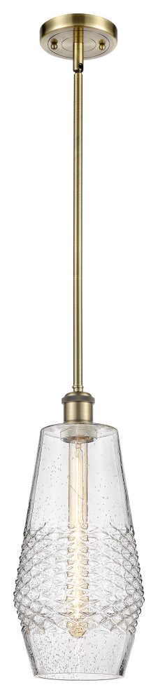 Innovations 516-1S-AB-G684-7 1-Light Mini Pendant, Antique Brass
