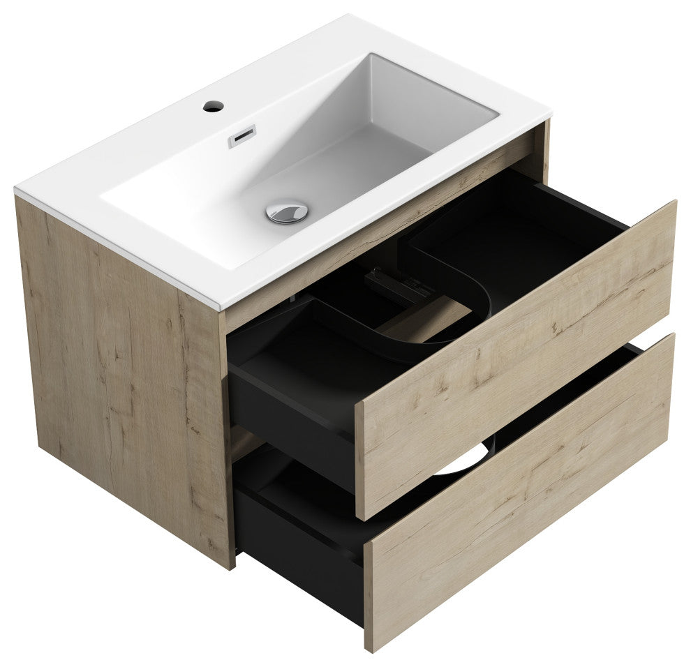 The Marlow Single Bathroom Floating Vanity, Liv, 30"