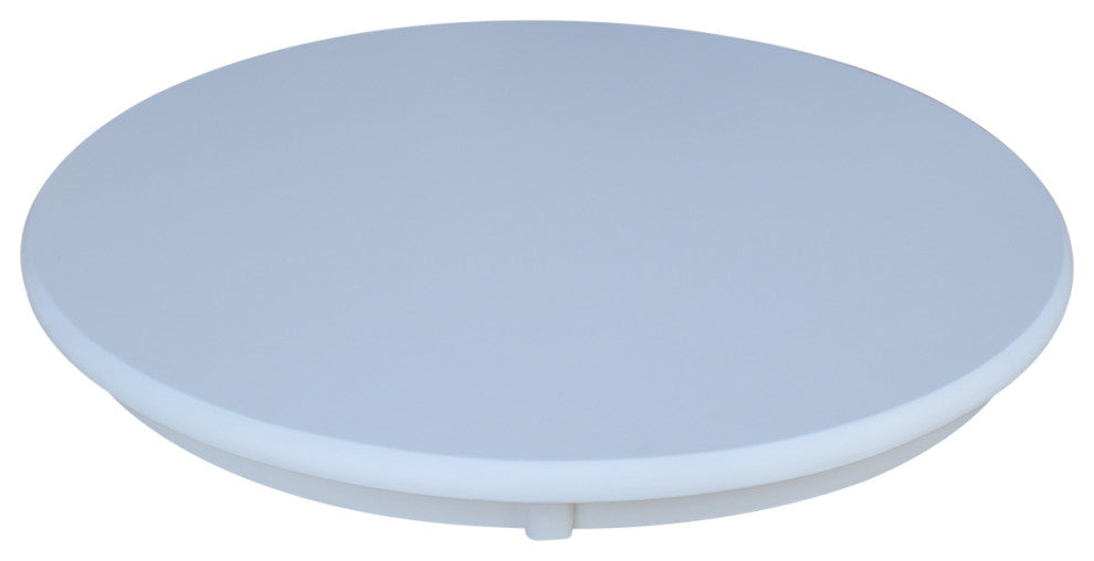 Round Top Pedestal Table, White, 30 Inch Round