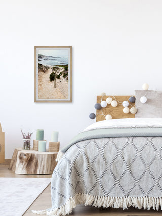 "Coastal Bay" Framed Painting Print, 24x36