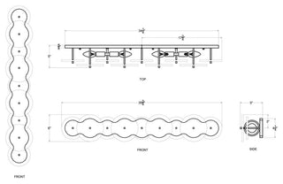 Cosmos 4-Lt Bath - Matte Black