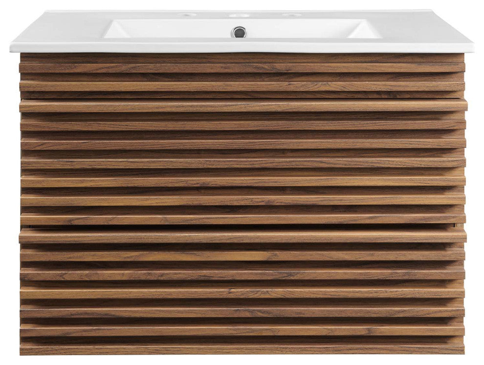 Modway Render 30" Wall-Mount Bathroom Vanity