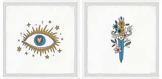 Crusaders Quest Diptych, Set of 2, 18x18 Panels