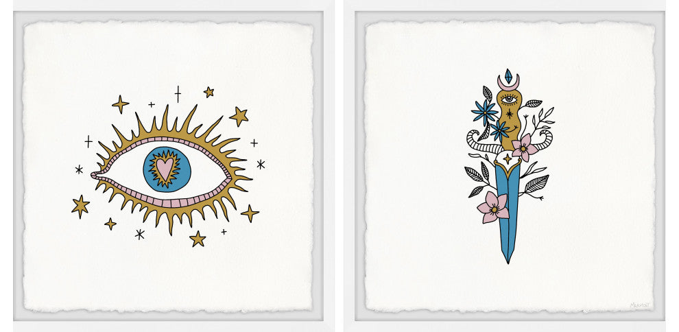 Crusaders Quest Diptych, Set of 2, 18x18 Panels