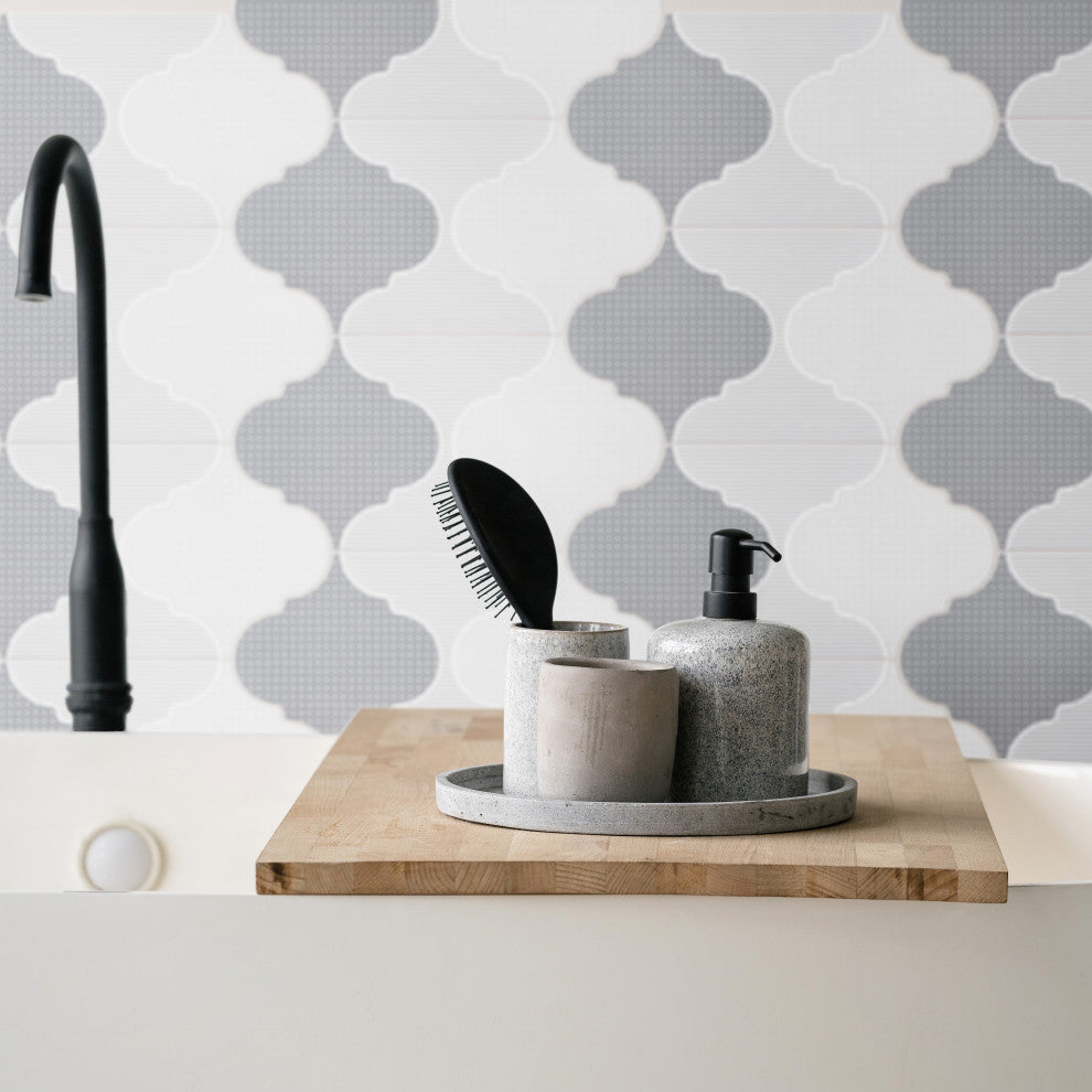 SomerTile Apreggio Rondo Provenzal 6-1/4" x 12-3/4" Floor and Wall Tile