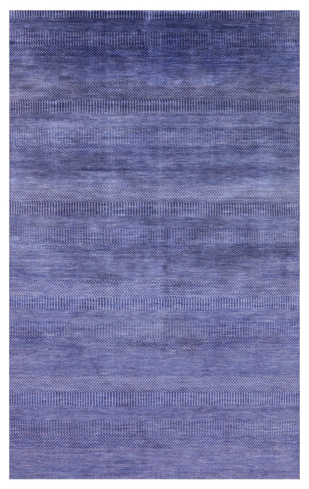 5' 10" X 9' 3" Hand Knotted Savannah Grass Wool and Silk Rug Q11926