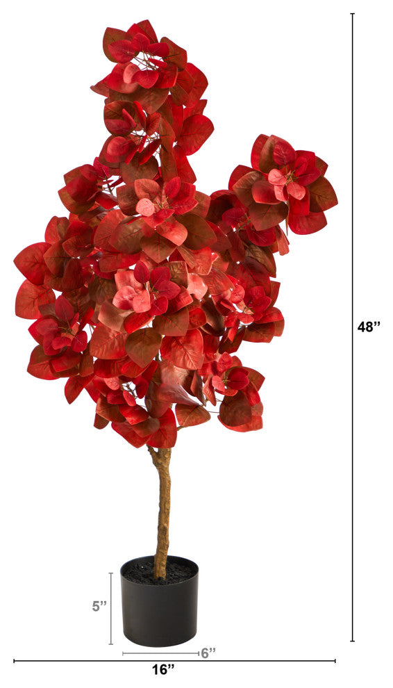 4' Autumn Pomegranate Artificial Tree