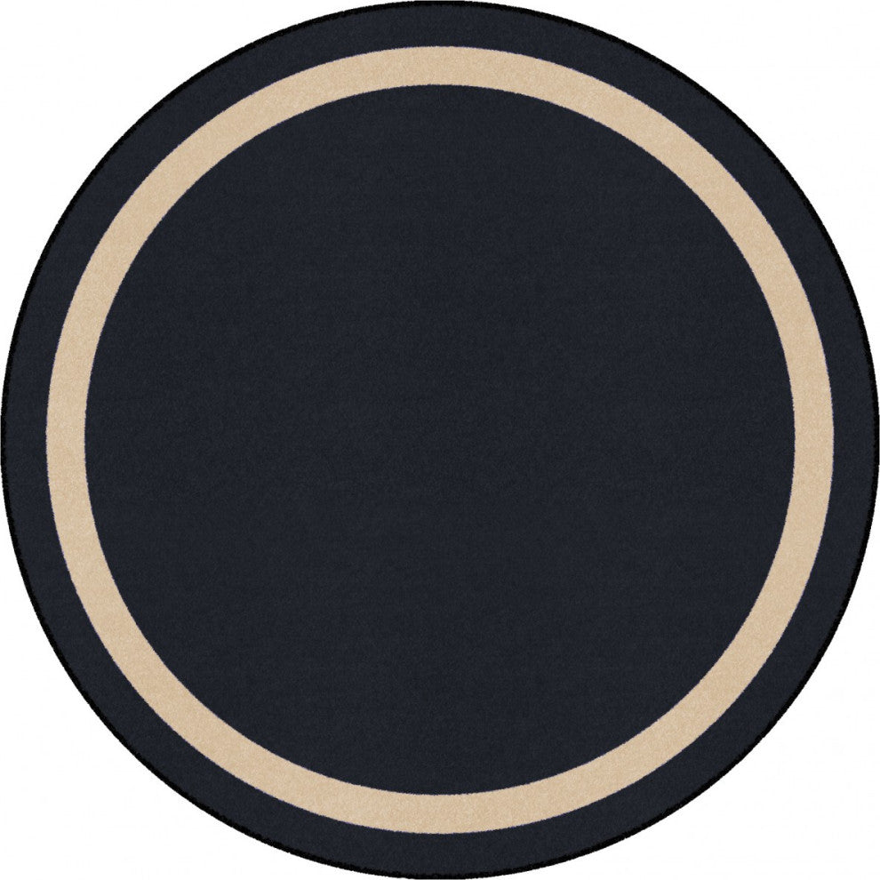 Portrait 5'4" Round area rug, color Sandstone