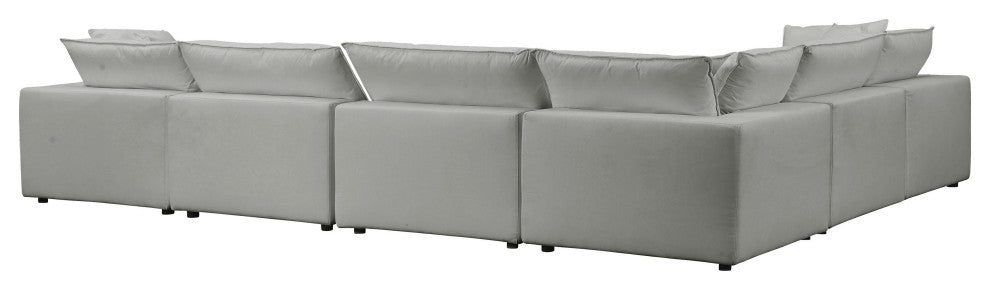 Cali Slate Modular Large Chaise Sectional