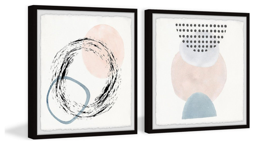 Circle Transformation Diptych, 64x32