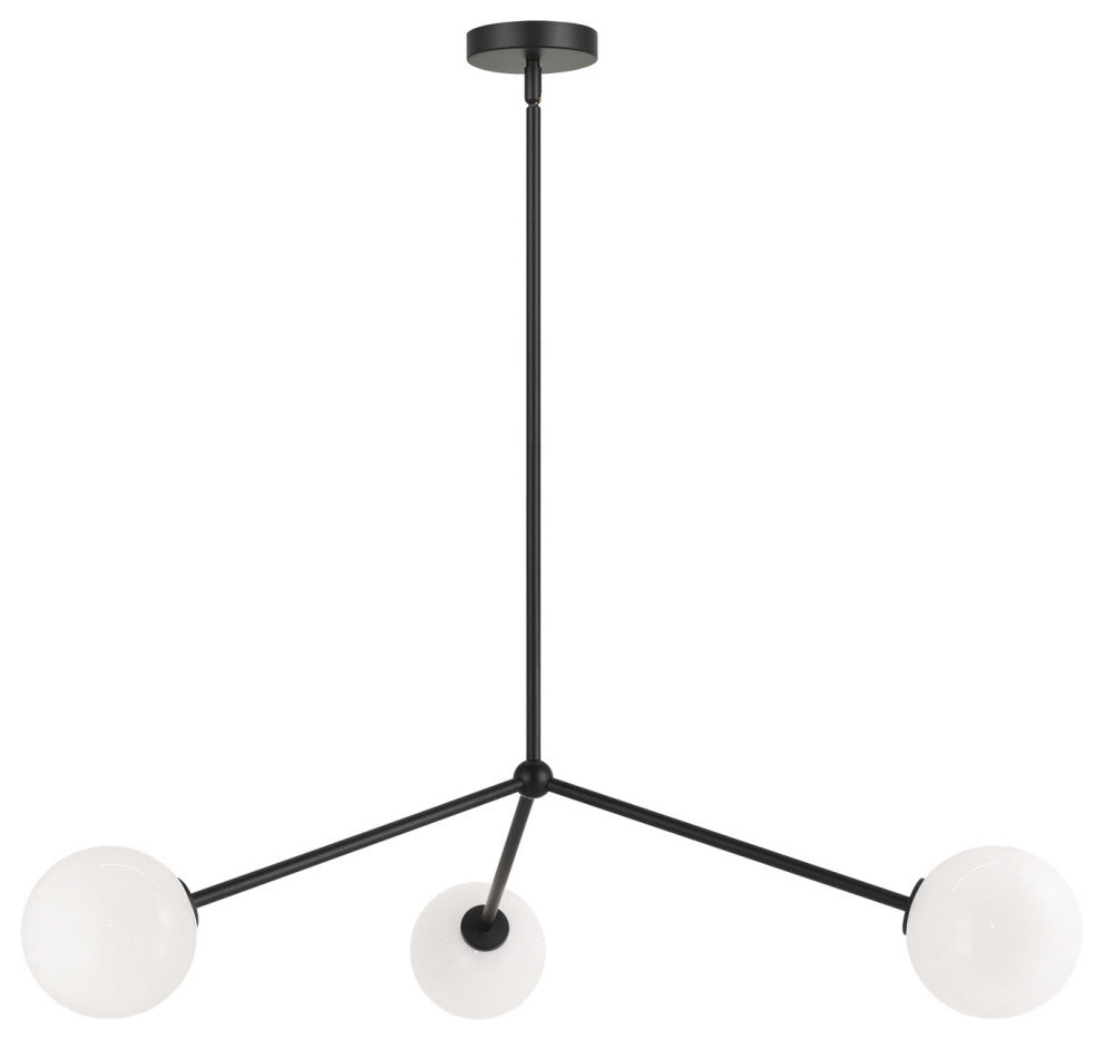 Matteo Lighting C81703BKOP Pendant, Black Finish