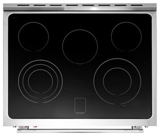 4-Piece, 30" Electric Range, Range Hood, 24" Dishwasher and Refrigerator