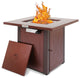 Legacy Heating 28" Square Fire Pit, Hammered Golden Finish
