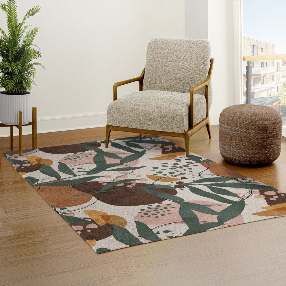 Marta Barragan Camarasa Abstract nature painting 89 Area Rug