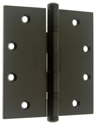 Solid Brass 4-1/2" x 4-1/2" Ball Bearing Hinges, Oil-Rubbed Bronze, Pair