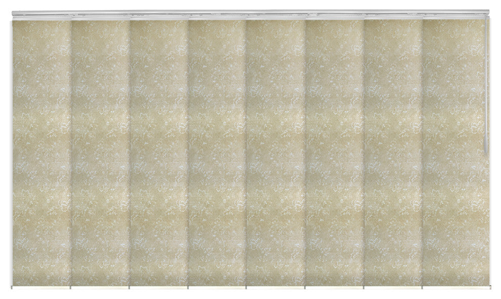 Sage 8-Panel Track Extendable Vertical Blinds 130-175"W