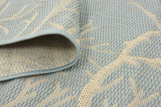 Unique Loom Light Blue Branch Outdoor 5'x8' Area Rug