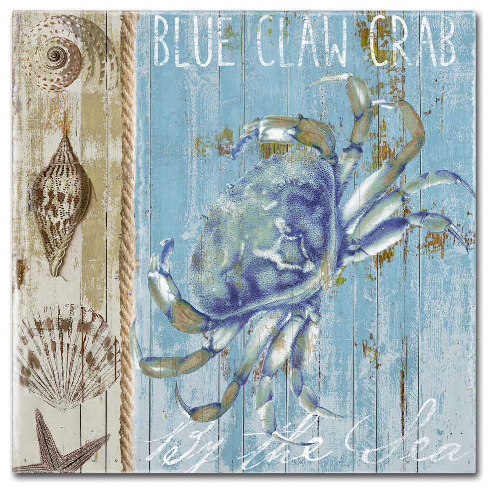 Color Bakery 'Blue Crab I' Canvas Art, 24x24