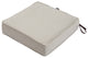 Square Patio Lounge Seat Cushion, Heather Gray, 25"x25"x5"