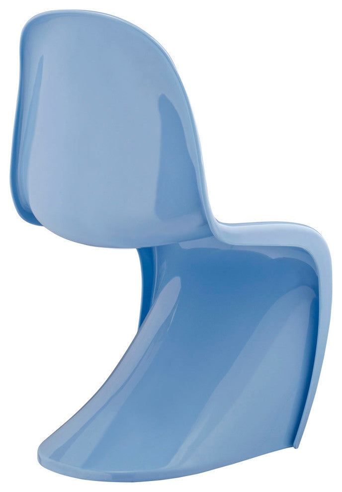 Modern Contemporary Kitchen Kids Chair Blue, Outdoor or Indoor