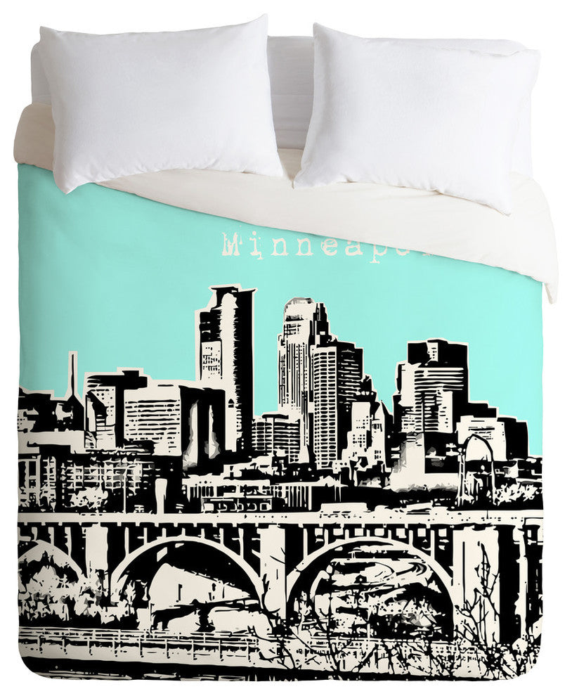 Deny Designs Bird Ave Minneapolis Sky Duvet Cover - Lightweight