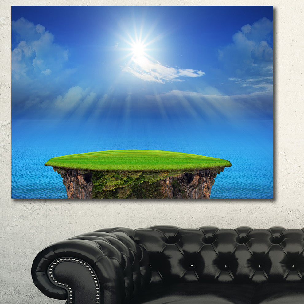 Blue Sky and Sun Shining, Landscape Canvas Art Print, 60x40