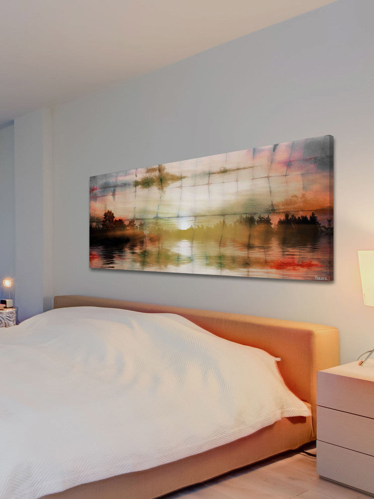 "Painted Sunset" Fine Art Canvas Print, 60"x20"