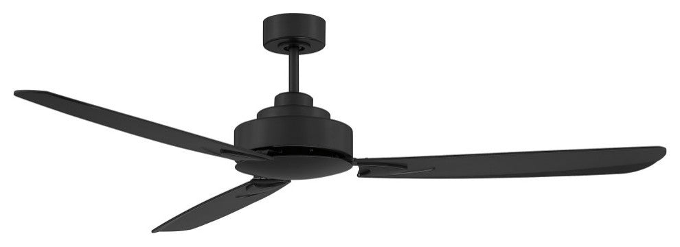58" Ceiling Fan, Matte Black