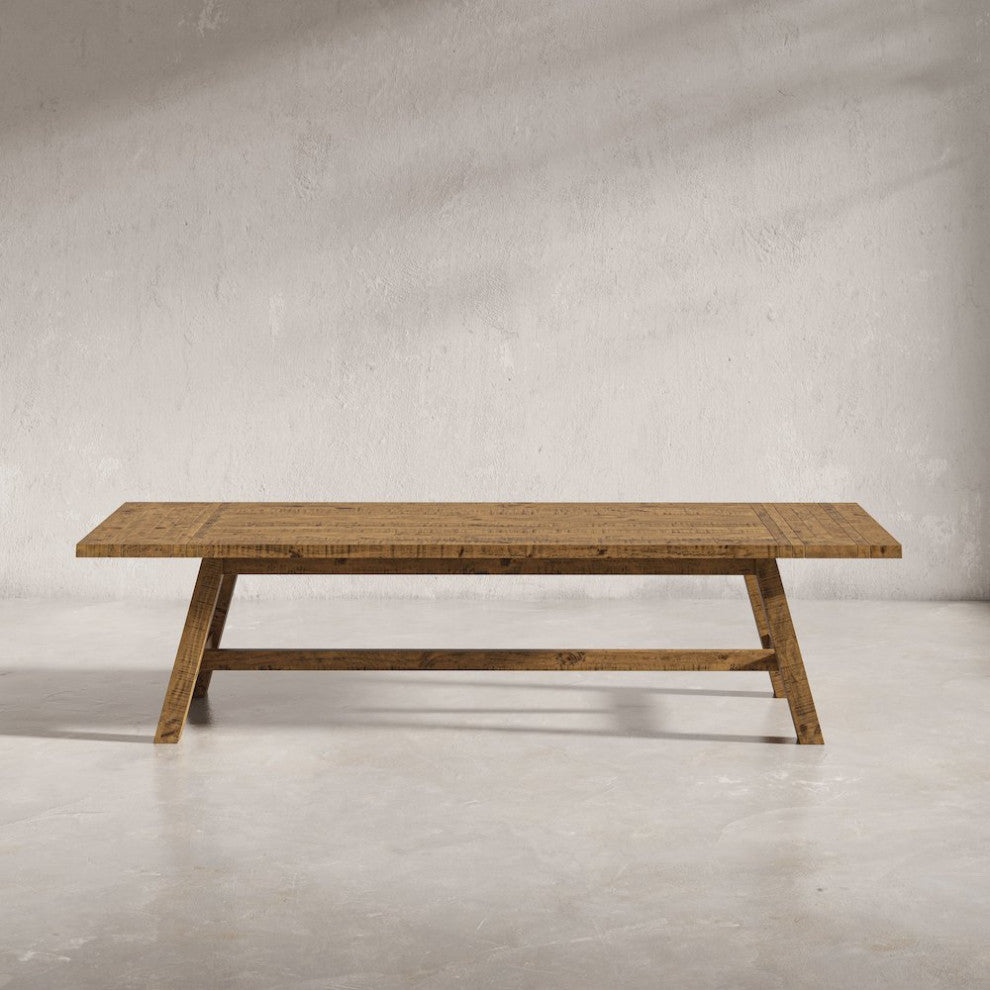 Solid Wood 127 Trestle Dining Table