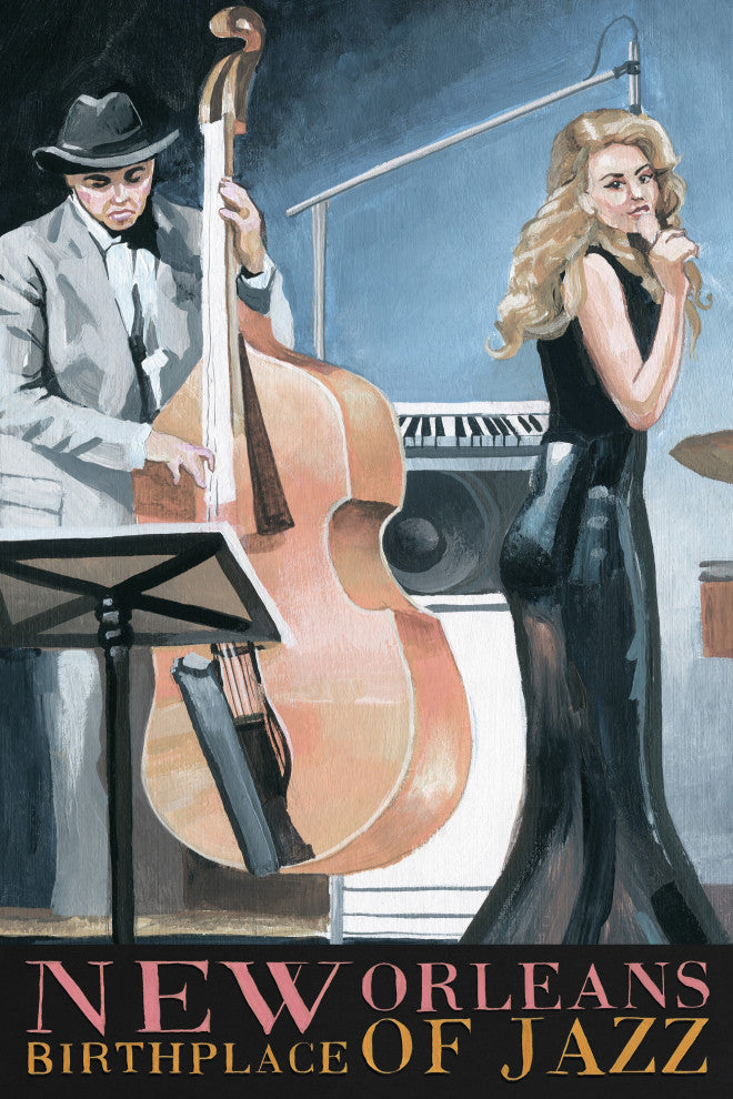"Sing and Play" Painting Print on Wrapped Canvas, 16x24